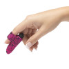 Розовая вибронасадка на палец Silicone Finger Ring