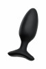 Черная анальная втулка Lovense Hush 2 (M) - 13,5 см.