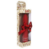 Красный вибратор Diamond Red Superbe Vibe с кристаллами - 15 см.