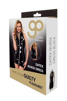 Платье медсестры с воротником-стойкой Datex Nurse Dress, черный