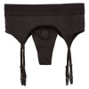 Черные трусики для страпона Thong with Garter размера S/M, черный