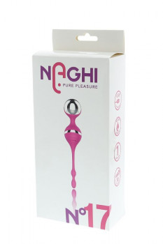 Розовый вагинальные шарики с вибрацией Naghi NO.17 Rechargeable Duo Balls