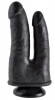 Чёрный анально-вагинальный фаллоимитатор Double Penetrator - 20,9 см.