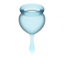 Набор голубых менструальных чаш Feel good Menstrual Cup