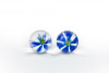 Вагинальные шарики Tlc CyberGlass Ben Wa Balls Blue Blossom