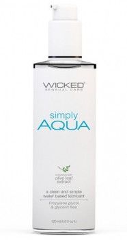 Легкий лубрикант на водной основе Wicked Simply Aqua - 120 мл.