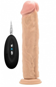 Телесный вибратор-реалистик Vibrating Realistic Cock 11