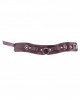 Бордовый широкий ошейник с кольцом Maroon Collar