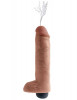 Кофейный фаллоимитатор King Cock 10
