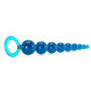 Голубая анальная цепочка Sex Please! Sexy Beads Blue - 27,9 см.