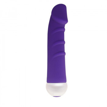 Фиолетовый вибратор Fashion Succubi - 14,5 см.