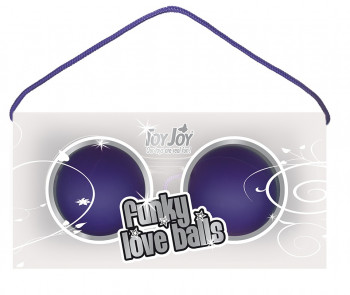 Фиолетовые вагинальные шарики Funky Love balls