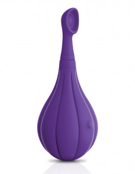 Фиолетовый вибростимулятор Focus Sonic Vibrator с 3 насадками