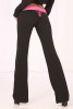 Клубные брючки с кружевным поясом и декоративной шнуровкой сзади Lace Trim Lounge Pants, черный
