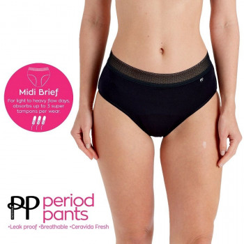 Менструальные трусы-брифы Period Pants, черный