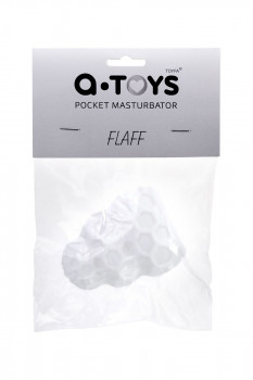 Белый рельефный мастурбатор Flaff
