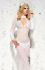 Полупрозрачное длинное платье Sarah, белый