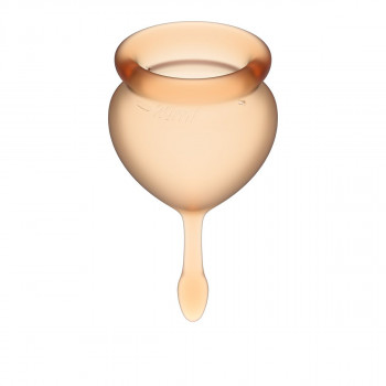 Набор оранжевых менструальных чаш Feel good Menstrual Cup
