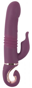 Фиолетовый вибратор-кролик Javida - 25,5 см.