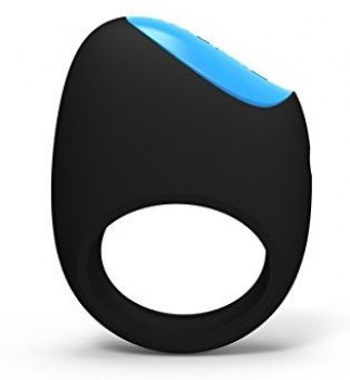 Чёрное перезаряжаемое эрекционное кольцо Lifeguard Ring Vibe
