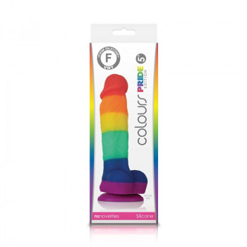 Радужный фаллоимитатор Colours Pride Edition 5